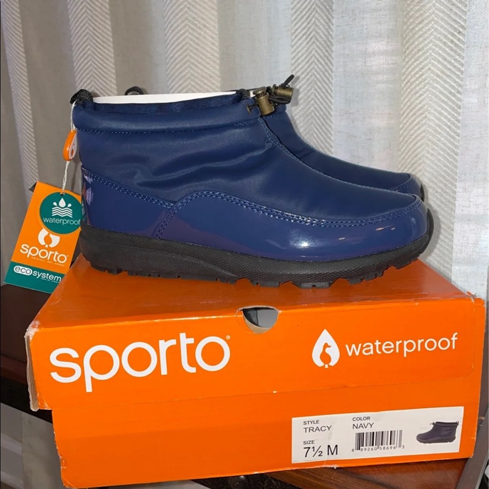Sporto Waterproof Tracy Boots in NAVY